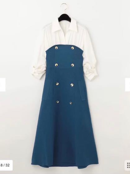 グレースコンチネンタル今季完売シャツレイヤードワンピース / grace