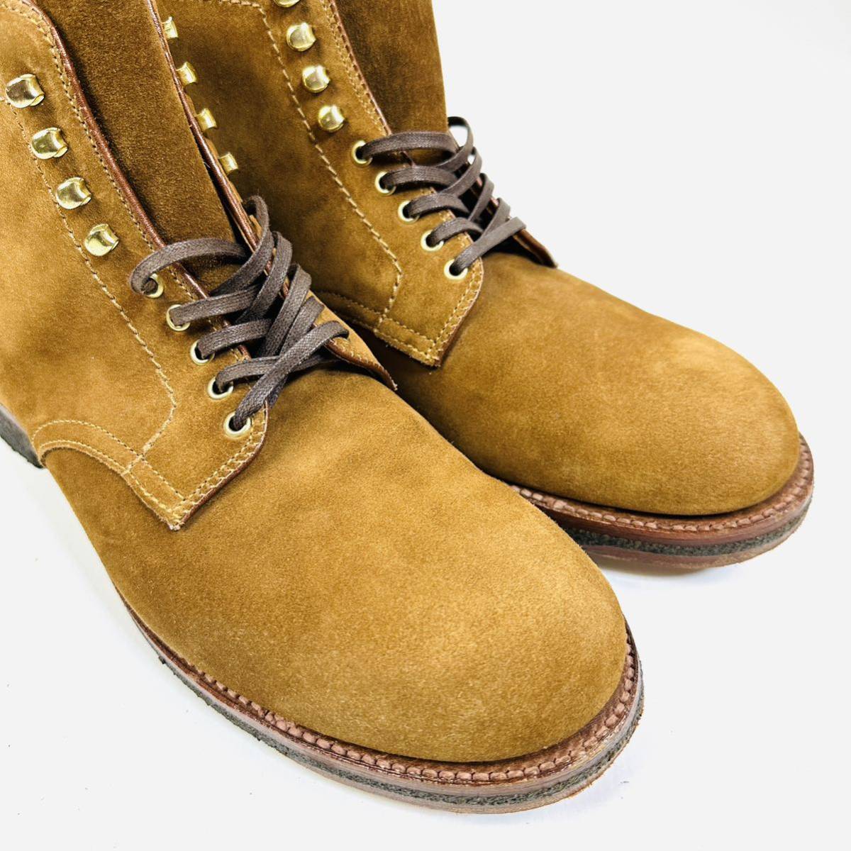極美品】Alden オールデン スエード スウェード レザー プレーントゥ