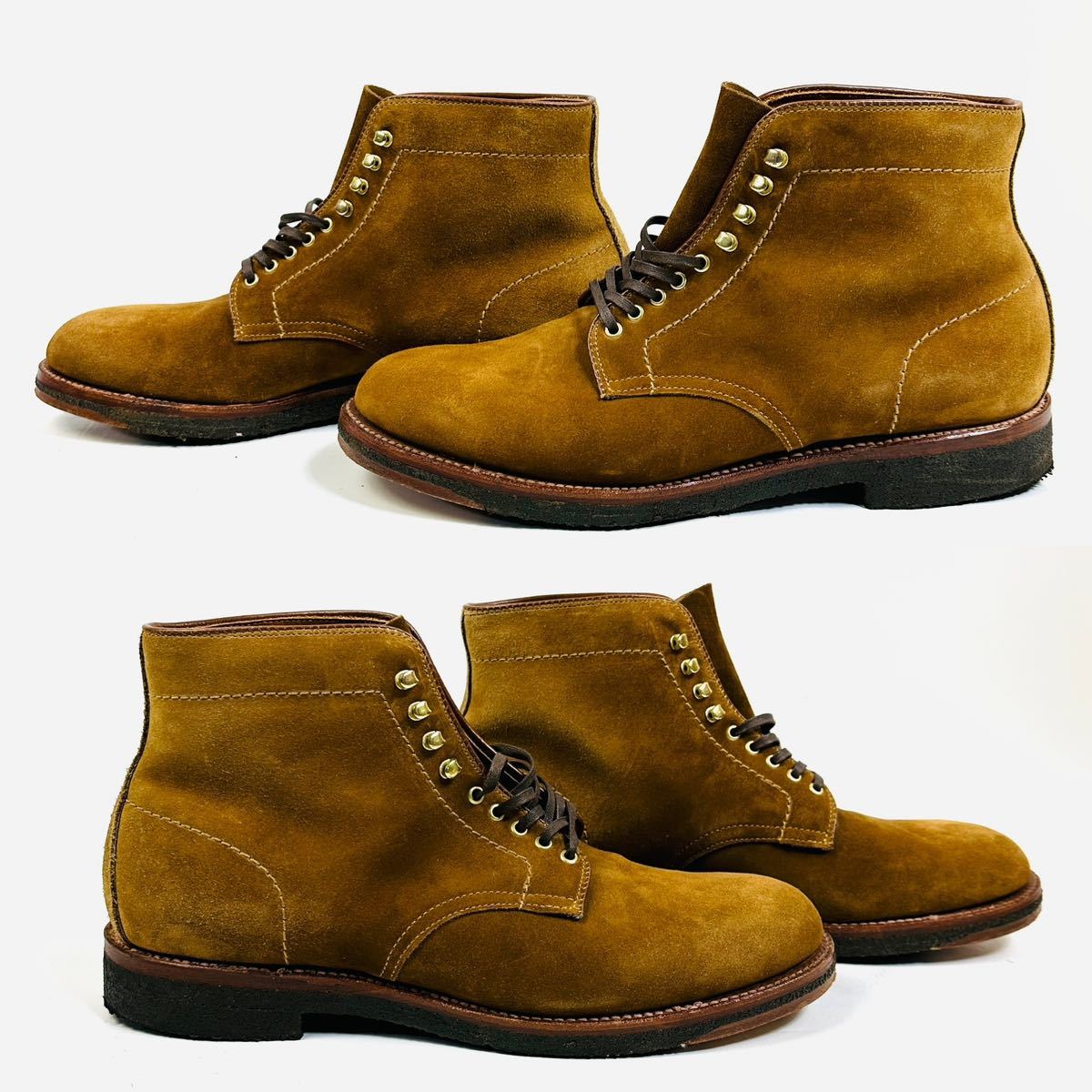 極美品】Alden オールデン スエード スウェード レザー プレーントゥ
