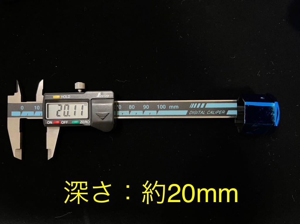 ★ ホイールナット カバー 20個セット　4穴・5穴用 21mm 青　ブルー　光沢　ツヤあり 新品未使用　★_画像2