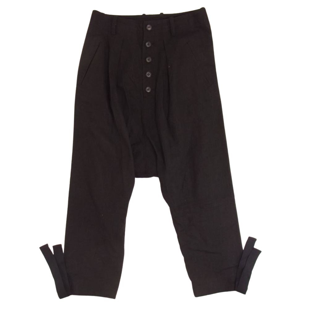 Yohji Yamamoto ヨウジヤマモト REGULATION レギュレーション FJ-P52-301 Dropped Crotch ドローコード サルエルパンツ【中古】