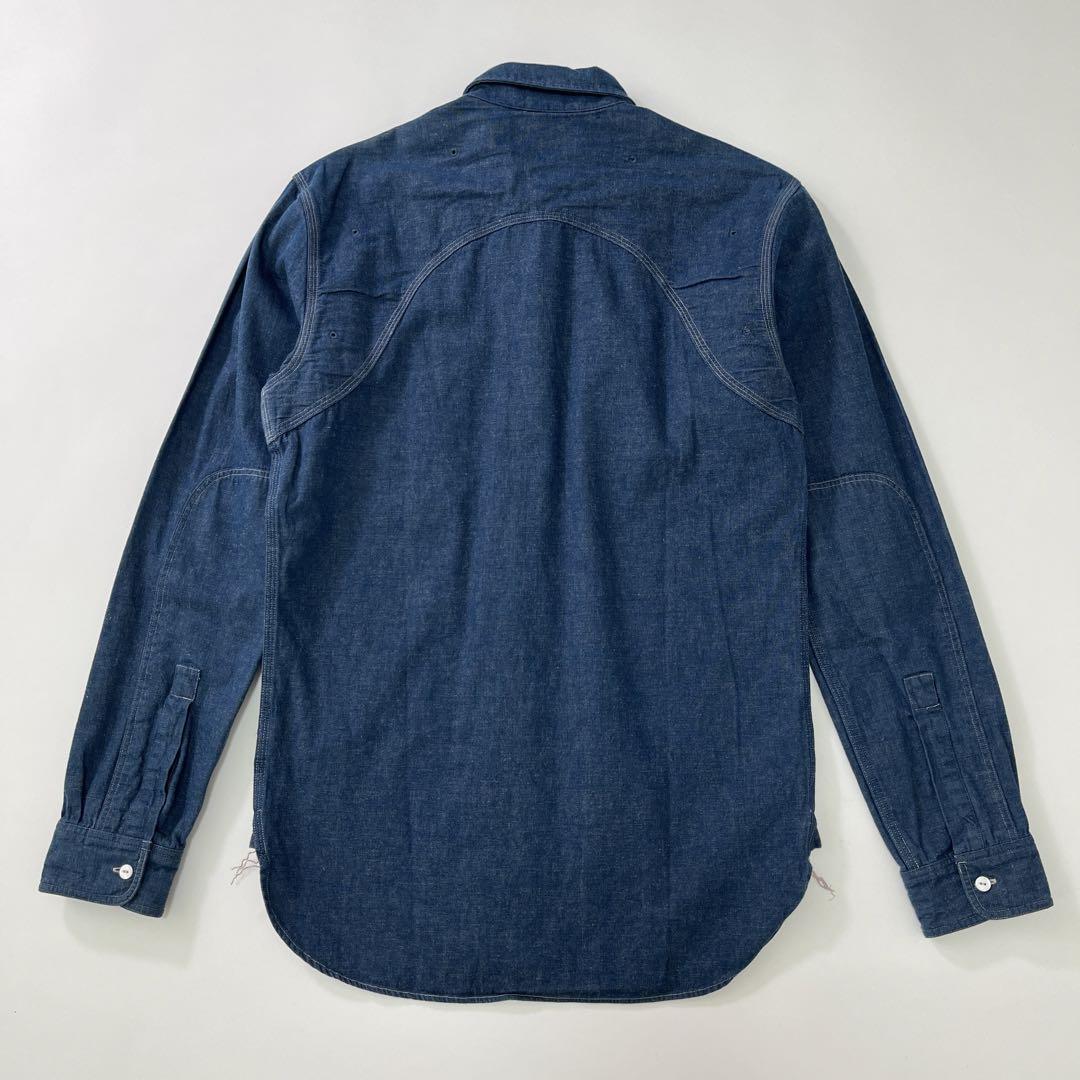 新品】RRL ラルフローレン ダンガリー デニムシャツ 綿麻 Sサイズ