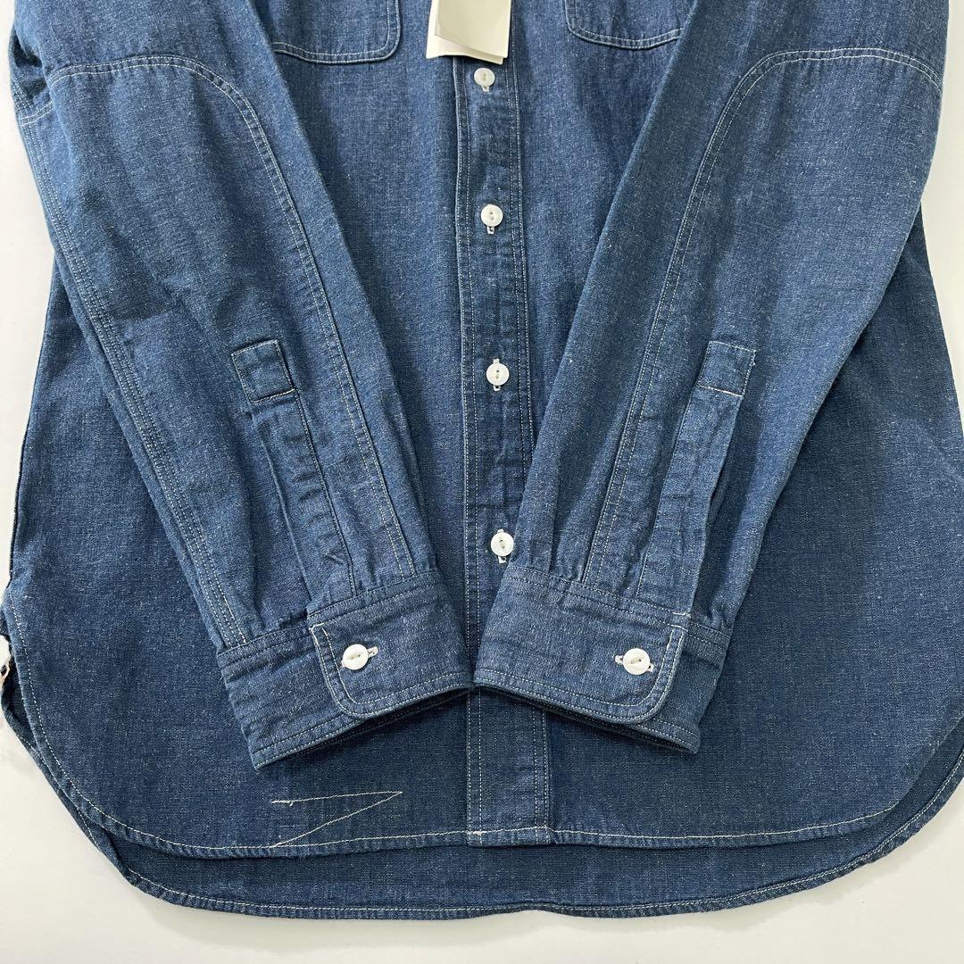 新品】RRL ラルフローレン ダンガリー デニムシャツ 綿麻 Sサイズ-