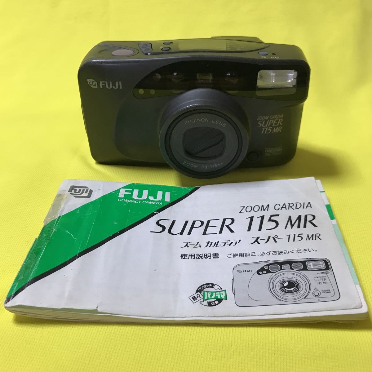【説明書付き】FUJIFILM フジフィルム SUPER 115 MR 38-115mm コンパクトフィルムカメラ!_画像1