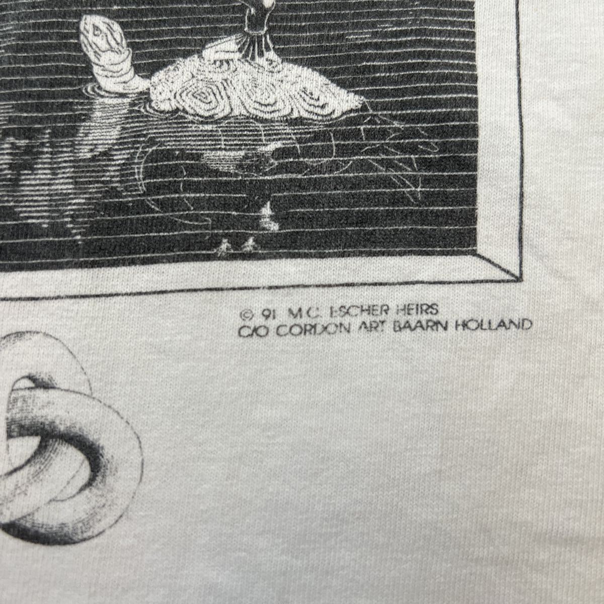 M C ESCHER マルチプリントTシャツ XL USA製 ビンテージ 91年コピー