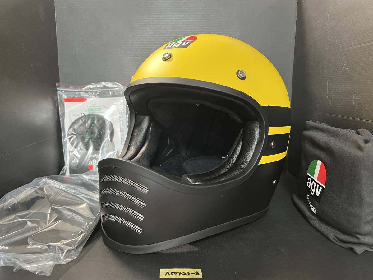 ☆ agv X101 ヘルメット マット/イエロー M (A50423-7)-