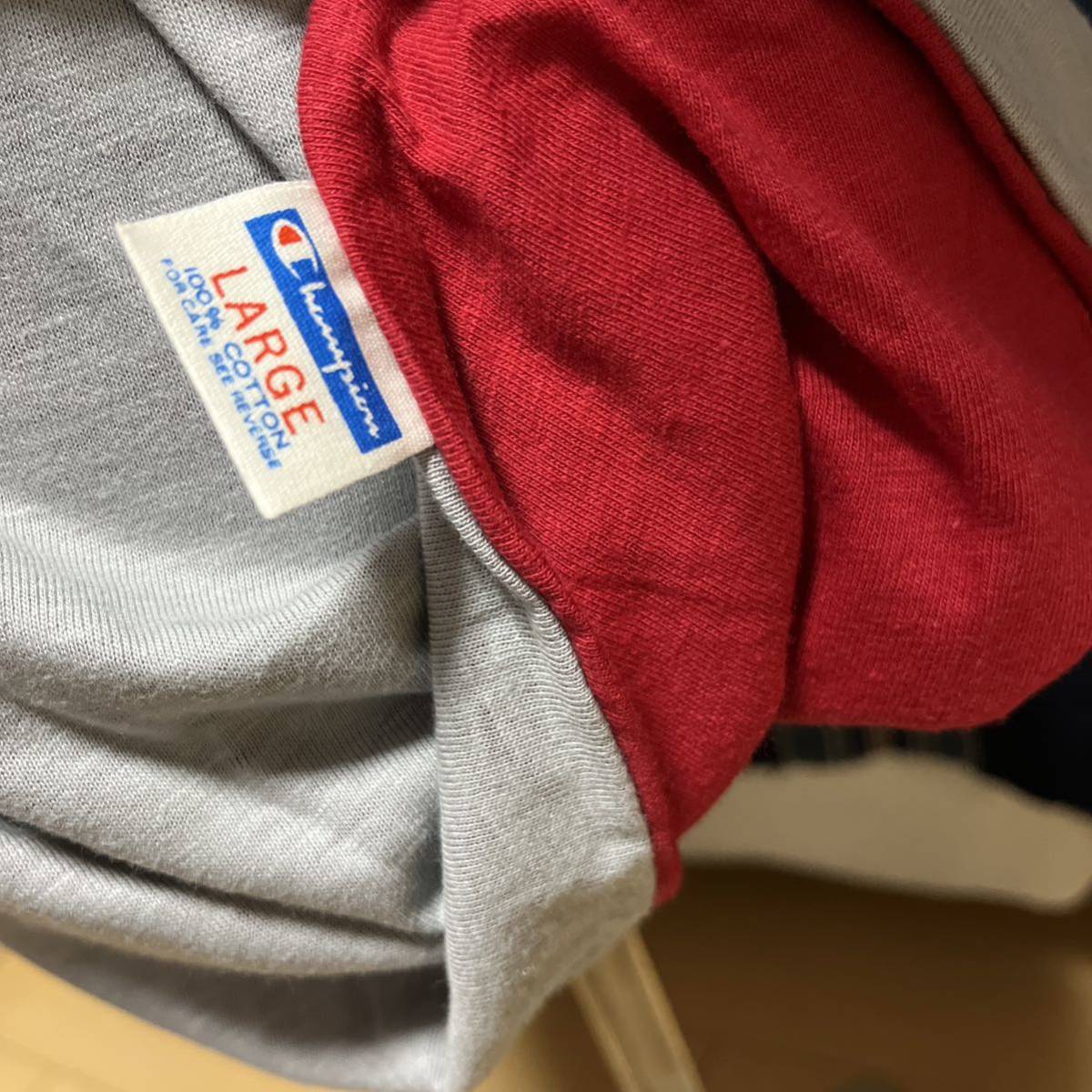 デッドストック 無地 オールコットン バータグ 70s champion reversible tshirt リバーシブル tシャツ 70年代 ダブルフェイス アメリカ製_画像9