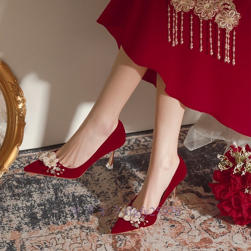 A320H new goods popular * pin heel 8. Kirakira formal beautiful legs wedding lady's high heel pumps stylish commuting B