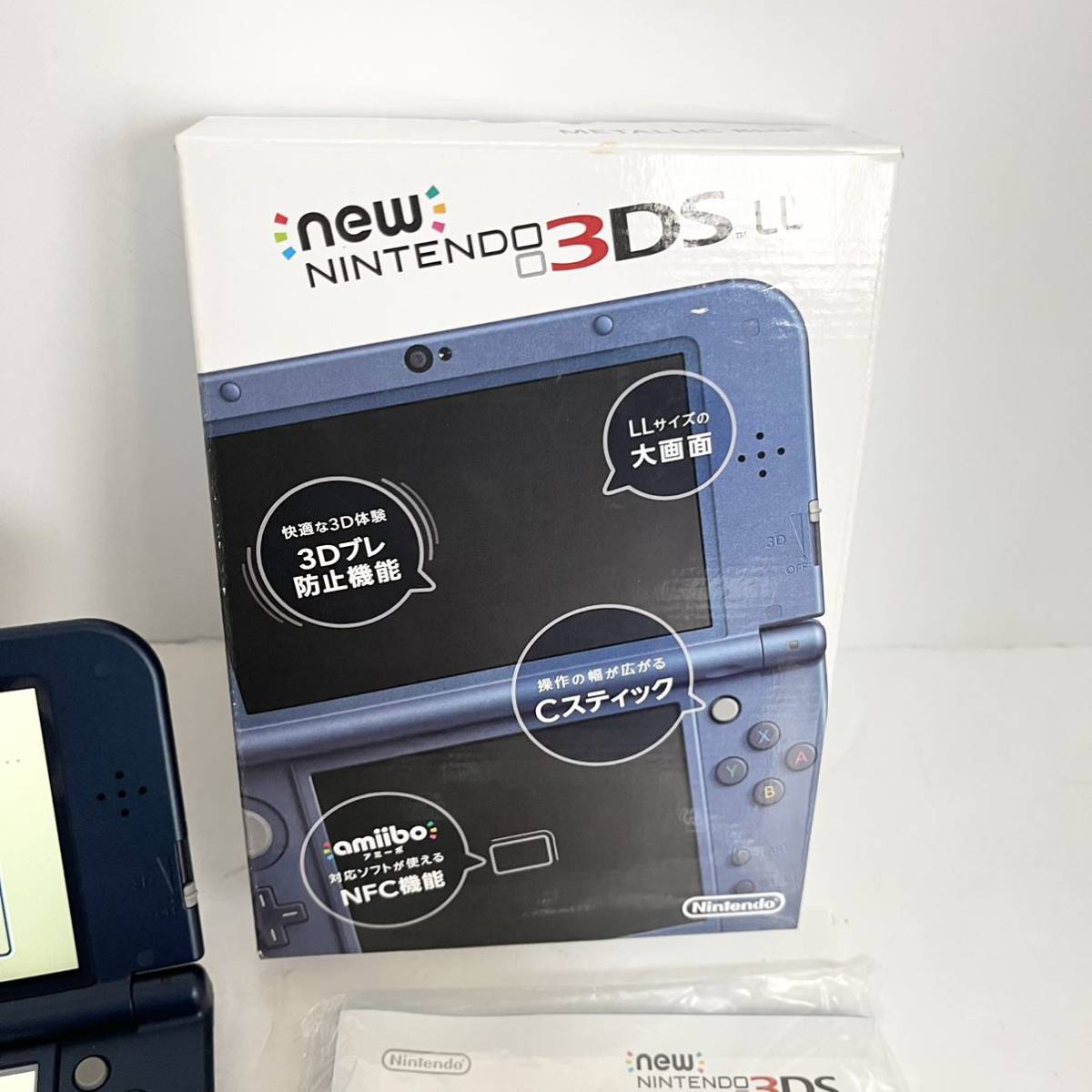 美品 IPS液晶 完動品 NEW 3DS LL 本体 メタリックブルーNew 美品 IPS液晶 完動品 NEW 3DS LL 本体 メタリックブルーNew