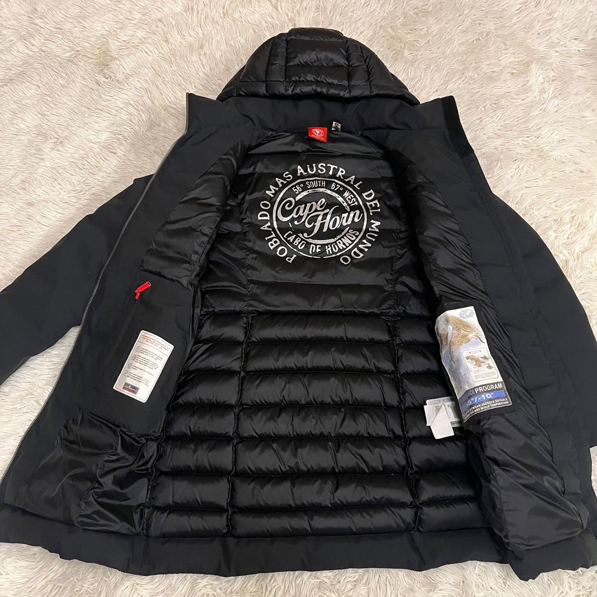 極美品】CAPE HORN ケープホーン ロングダウンコート ブラック XL-