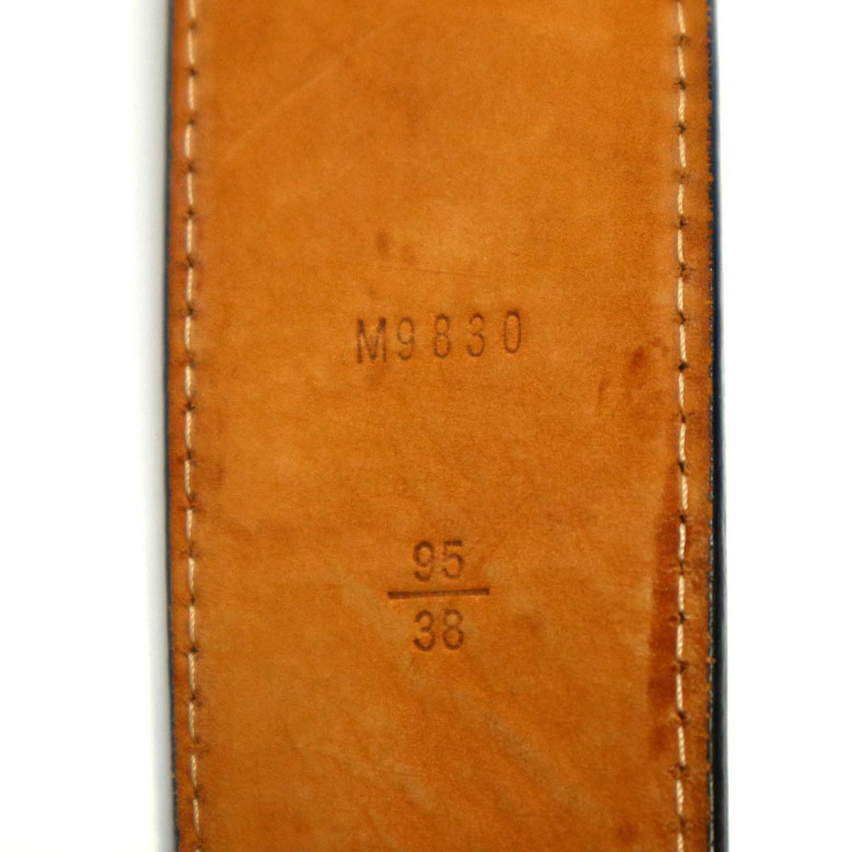 ルイヴィトン エピ サンチュール LV イニシャル ロゴ レザー ベルト 95