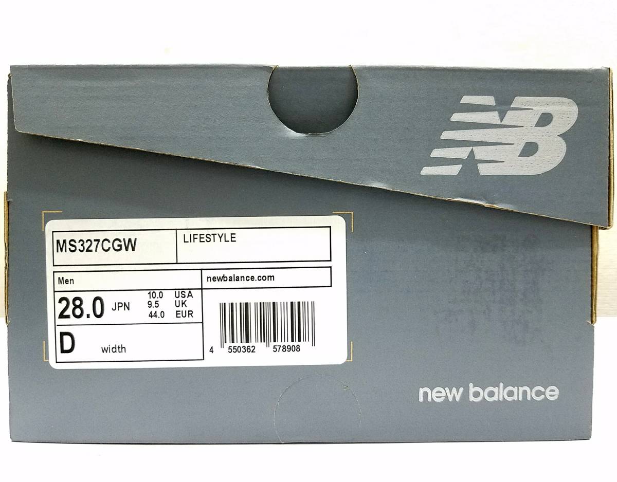 新品New BalanceビッグNスニーカーMS327CGWグレー28cmレーシング ドライビング レザーシューズ天然皮革スエード メッシュ ニューバランス_画像10