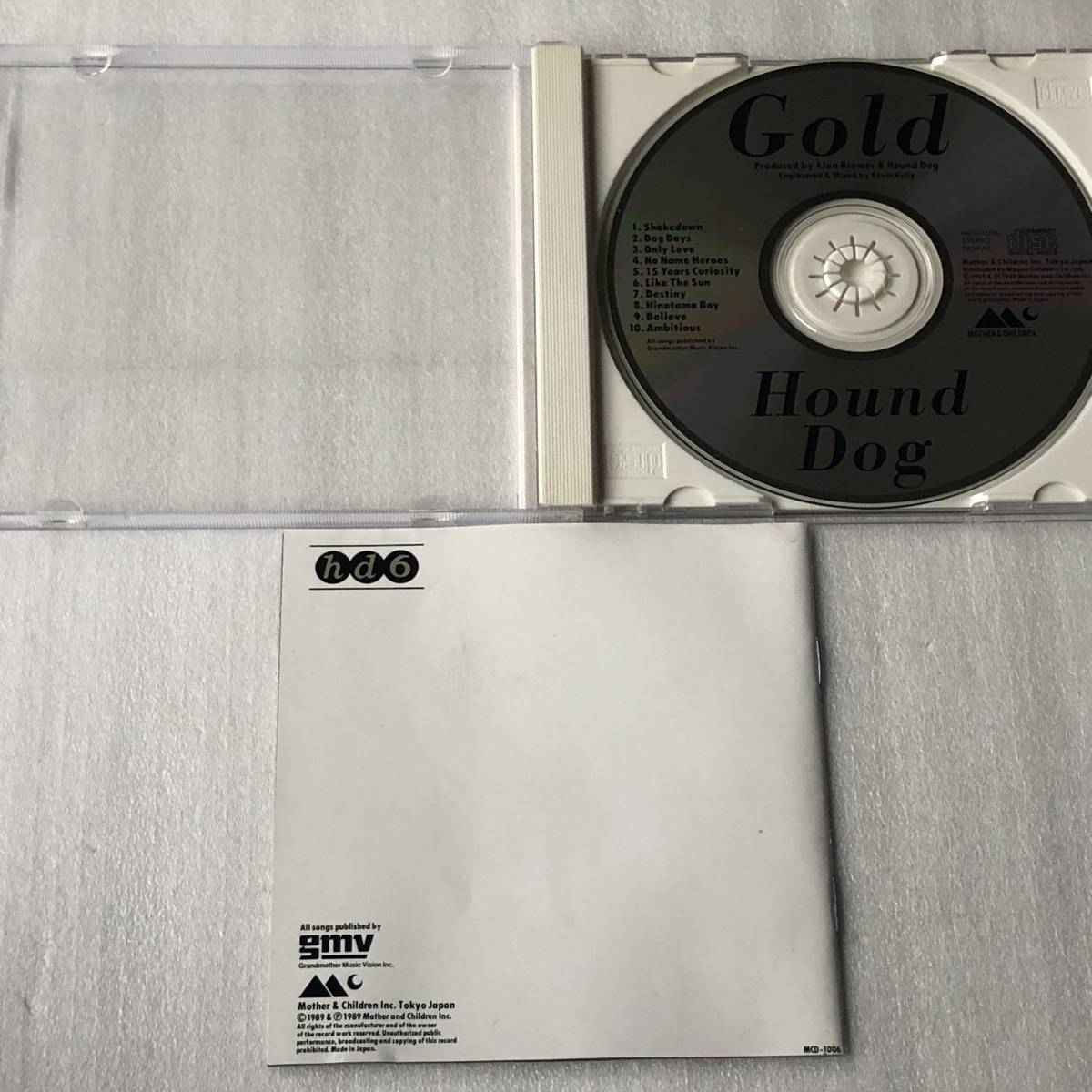 中古CD HOUND DOG ハウンド・ドッグ/GOLD 10th 日本産,J-ROCK系_画像3