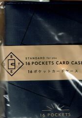 ベスト電器粗品１６ポケットカードケース未使用品紺色_画像1