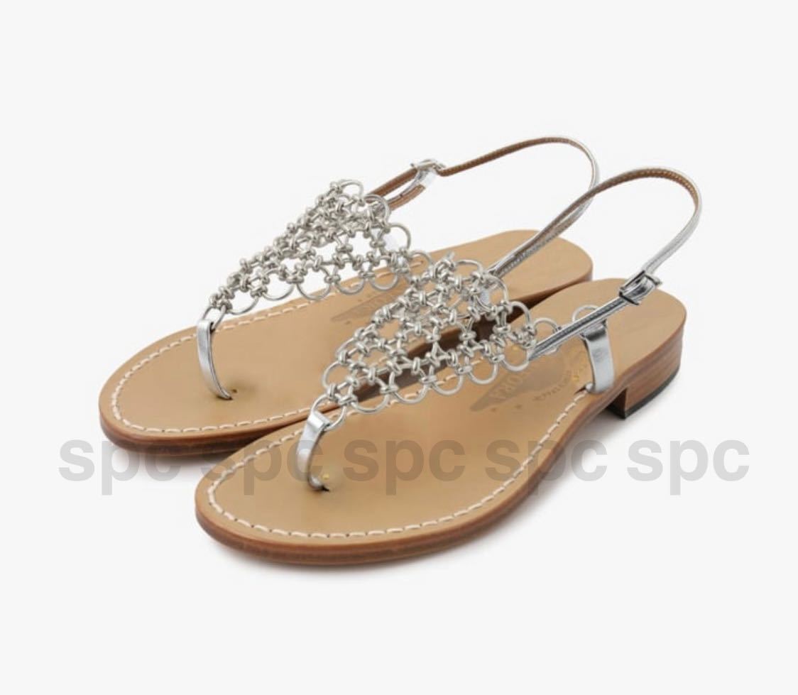 【新品未使用】カンフォラ CANFORA K Silver Sandals