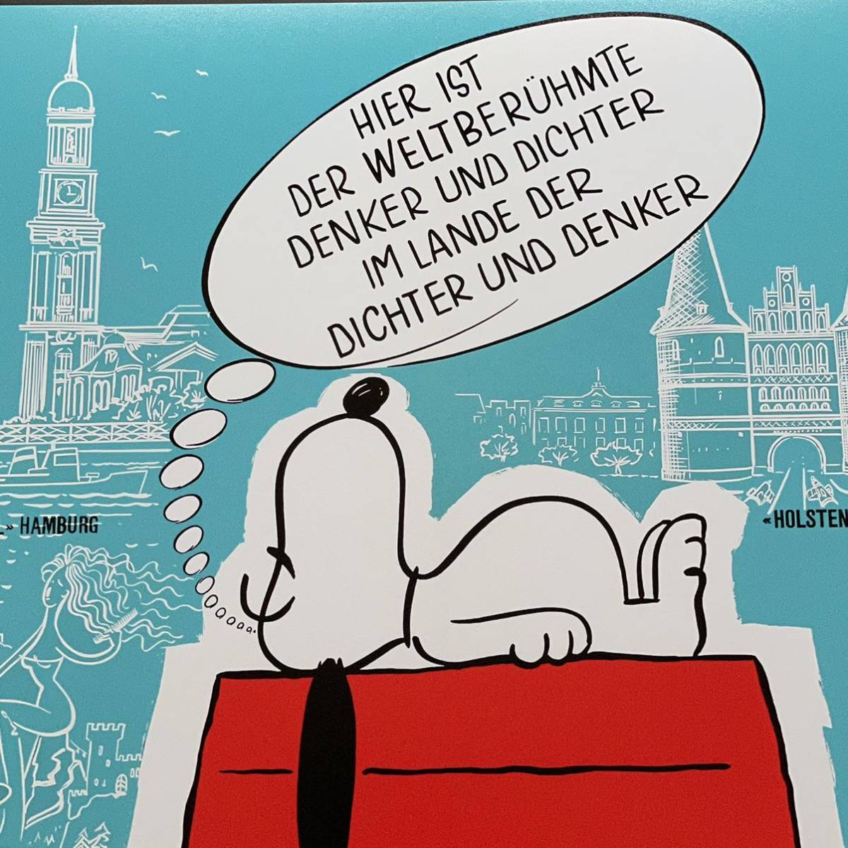 ドイツ版ポスター『スヌーピーの大冒険』（Snoopy, Come Home!） Peanuts 1977★ピーナッツ/Snoopy/チャーリー・ブラウン_画像2