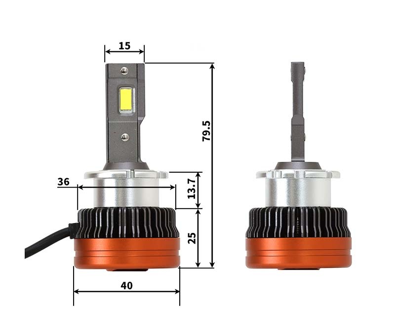 LEDヘッドライト D4S 純正HID 交換バルブ ダイハツ COO M400系 H18.5～ 6500K カーショップグロウ_画像2