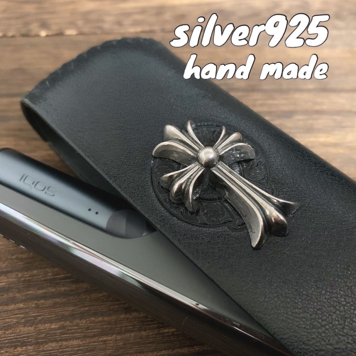 最高級 silver925 iQOS ILUMA レザーケース カバー sv925 クロス 最高級 silver925 iQOS ILUMA レザーケース カバー sv925 クロス