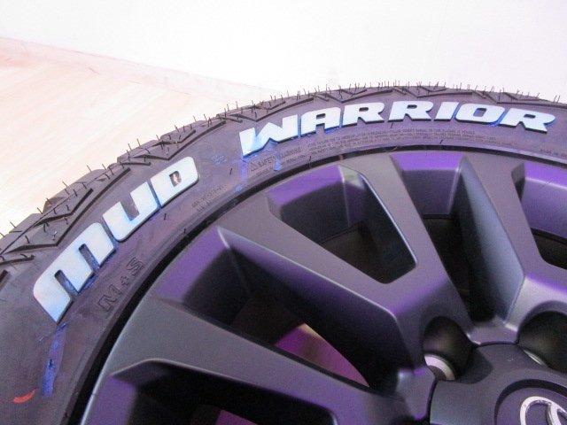 トヨタ 150プラド マットブラックエディション 18インチ 4本セット 7.5J +25 6H 139.7 ＆ 2022年製 MONSTA MUDWARRIOR 265/60R18_画像8