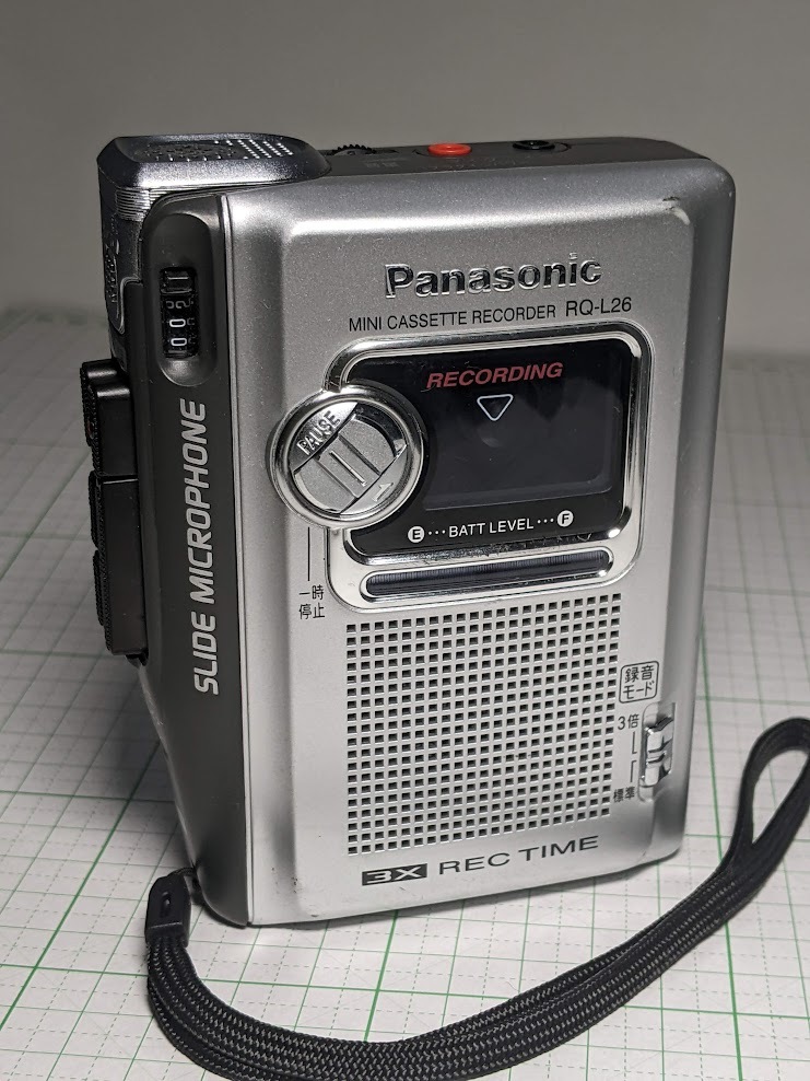 整備済み Panasonic RQ-L26 カセットテープレコーダー 3倍録音可能 即落・送料無料｜PayPayフリマ