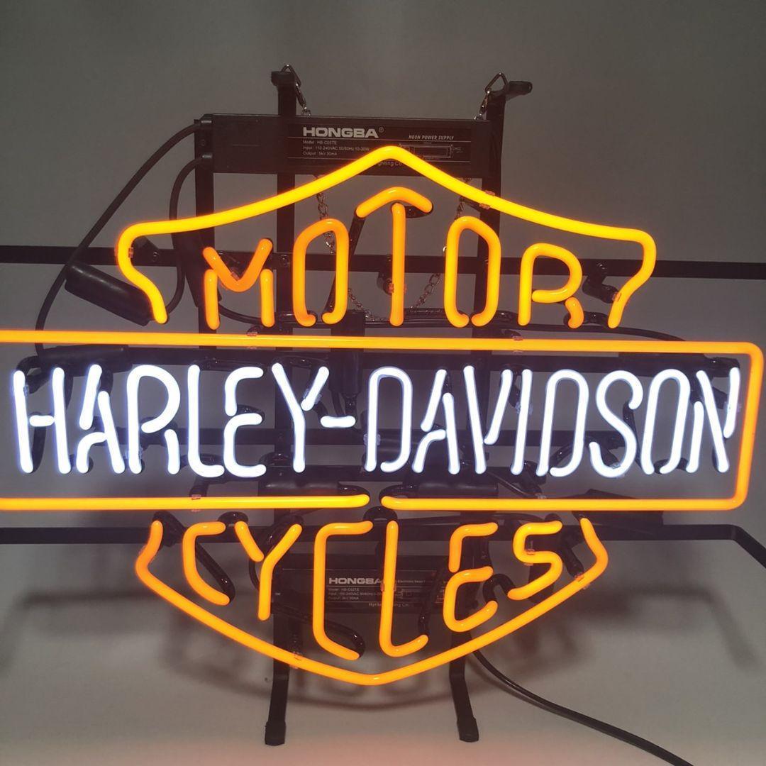 『本物ネオン管』ハーレーダビットソン/電飾看板/ネオンサイン/Harley-Davidson/アメリカン雑貨・USA・これだけ！