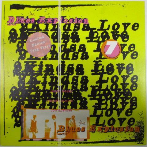 JON SPENCER BLUES EXPLOSION, THE-2 Kindsa Love (UK 限定ピンクヴァイナル 7-レアステッカー付きジャケ/New 廃盤) 残少！_画像1