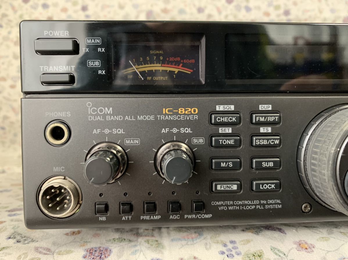 ICOM IC-820D 動作確認できずジャンク出品_画像2