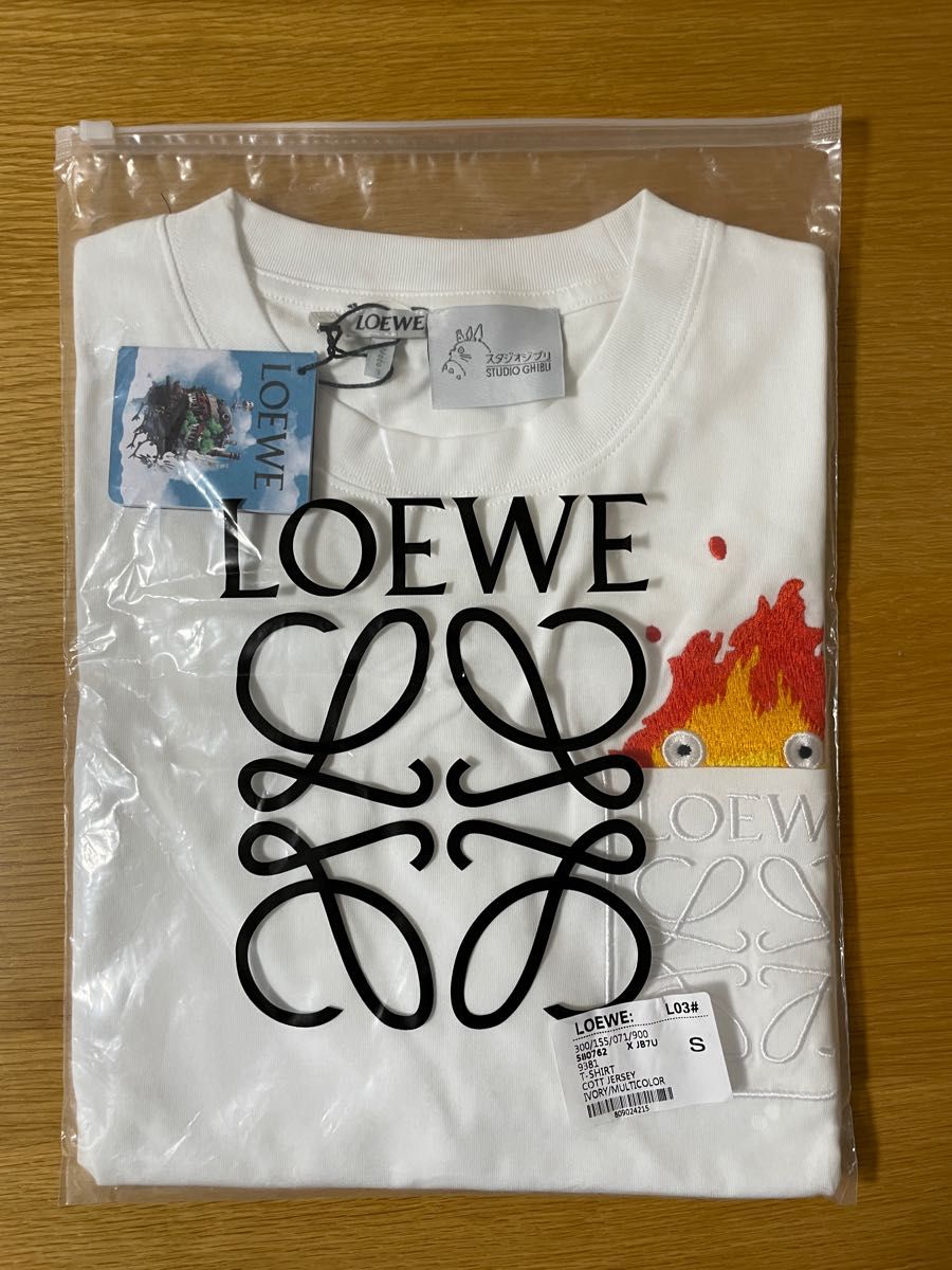 ロエベ LOEWE ハウルの動く城 カルシファー ポケット Tシャツ S ロエベ LOEWE ハウルの動く城 カルシファー ポケット Tシャツ S