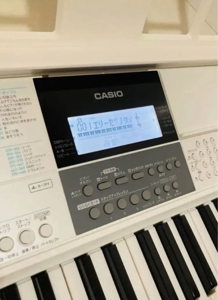 極美品】CASIO 電子キーボード LK-516 光ナビゲーション スタンド付