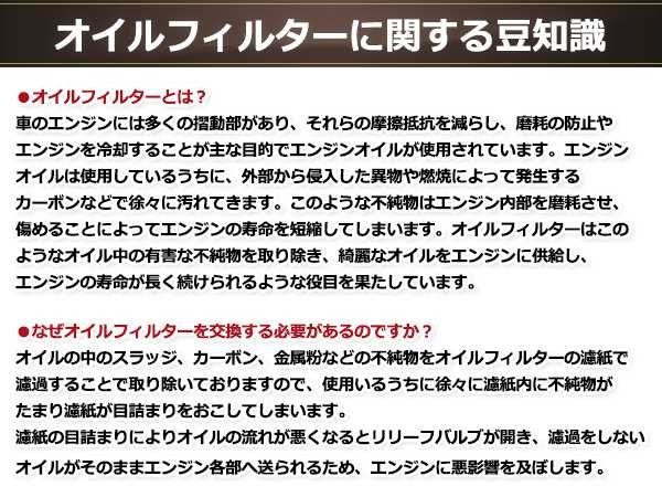 オイルフィルター オイルエレメント アルト E-HA11S (EPI) 95.11～97.4 F6A 660cc ガソリン車 2WD 3/4-16UNF_画像5