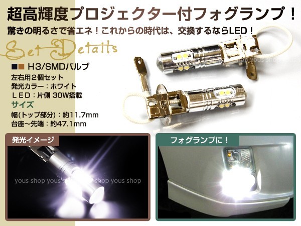 プレオLR/RS/RM前期 RA1 H3 LEDバルブ フォグランプ 50W CREE_画像2