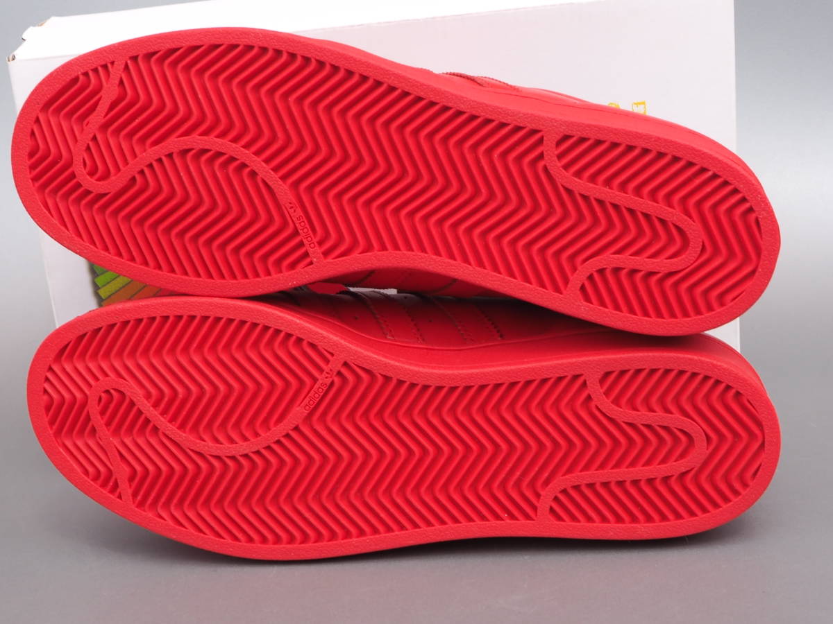  dead!! new goods US9/ 27cm limitation 15 year adidas PHARRELL WILLIAMS SUPERSTAR SC red super s tarp .reru