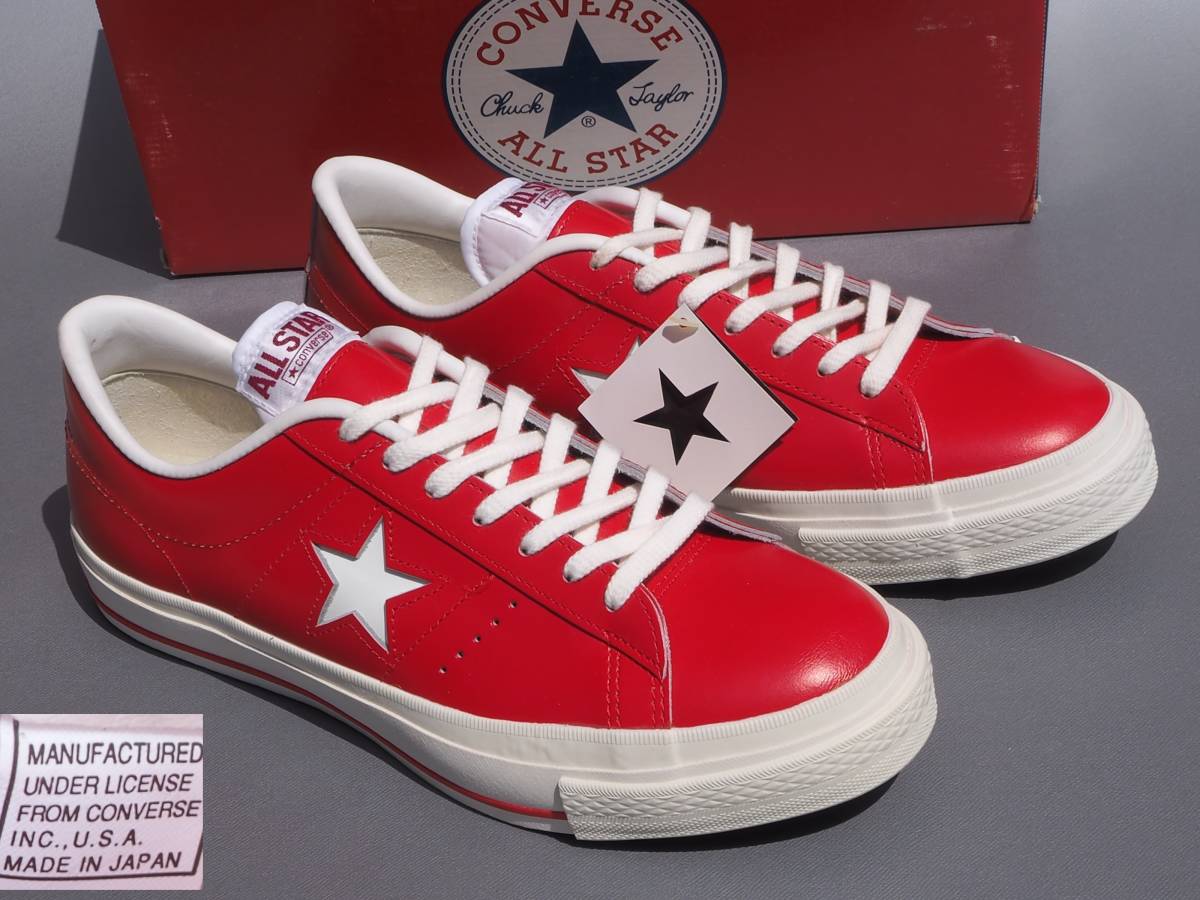 デッド!! US 8 1/2/ 27ｃｍ 90s 初期タグ 日本製 converse ONE STAR HI