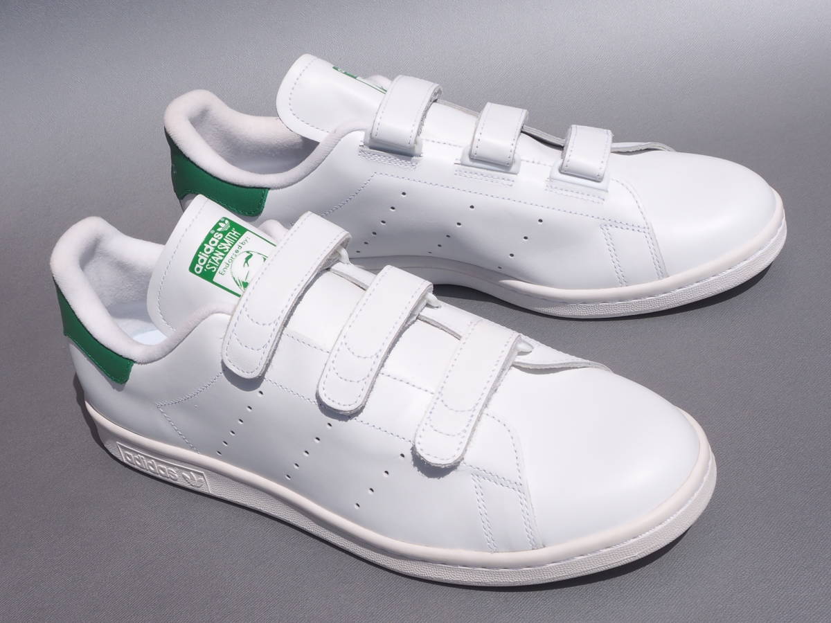  dead!! 29.5cm new goods 2018 year adidas Originals STAN SMITH CF Stansmith velcro white x green natural leather S75187 STANSMITH