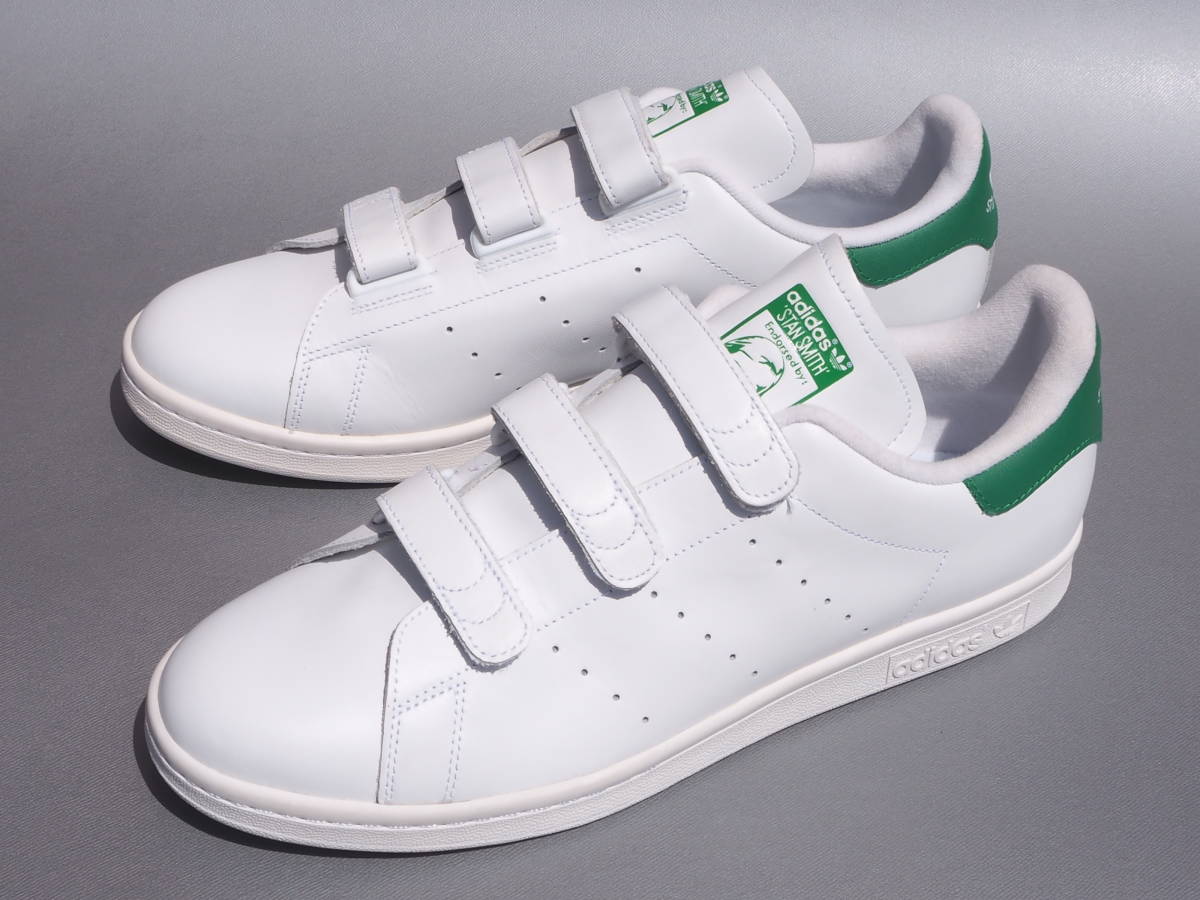  dead!! 29.5cm new goods 2018 year adidas Originals STAN SMITH CF Stansmith velcro white x green natural leather S75187 STANSMITH