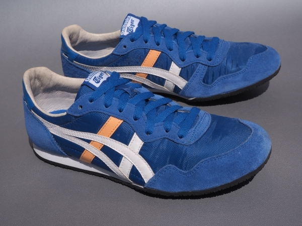  beautiful goods!! US7.5/ 25.5 cm limitation!!onitsuka Tiger SERRANO cellar no blue x white x peach color Onitsuka Tiger