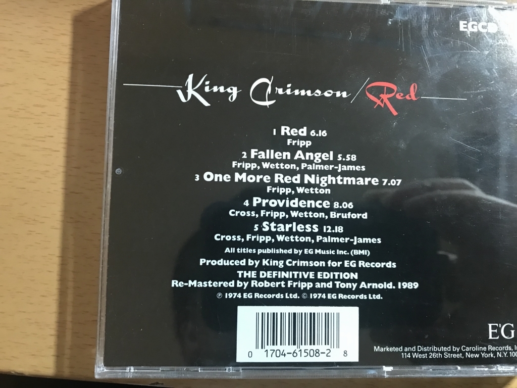 ★☆ King Crimson 『Red』☆★_画像2