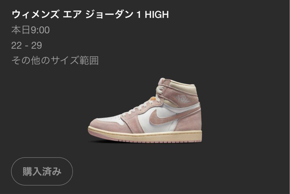 NIKE WMNS AIR JORDAN 1 HIGH OG Washed Pink 23.5cm FD2596-600 ナイキ エアジョーダン1 ウォッシュピンク23.5cm Nike Air Jordan 1 RETRO