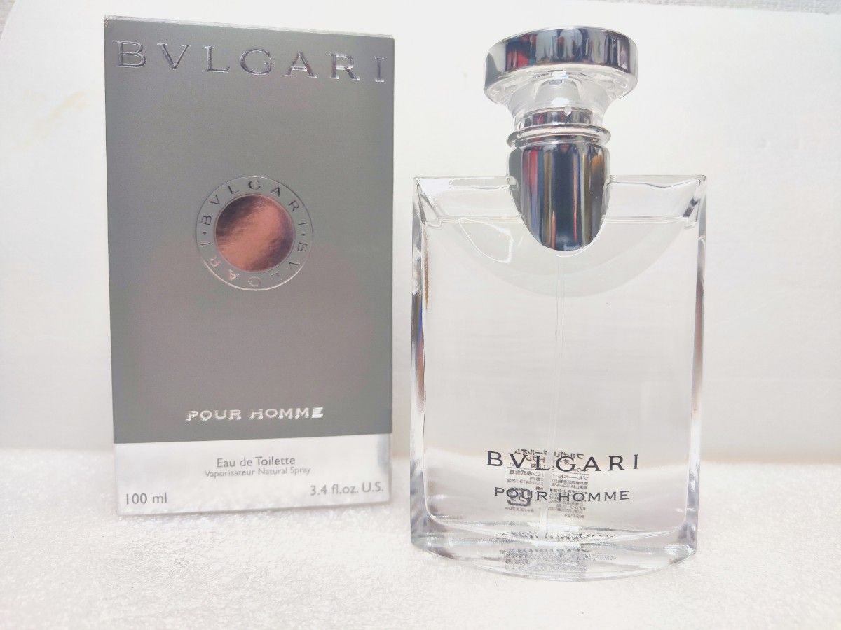 100ml【日本語表記】【ほぼ未使用】【送料無料】ブルガリ プールオム BVLGARI EDT オードトワレ