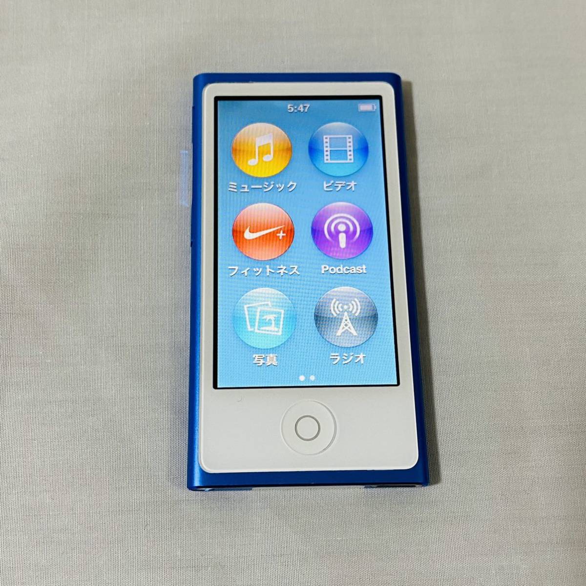 豊富なギフト 【美品】IPOD ブルー 16GB NANO第7世代 iPod nano