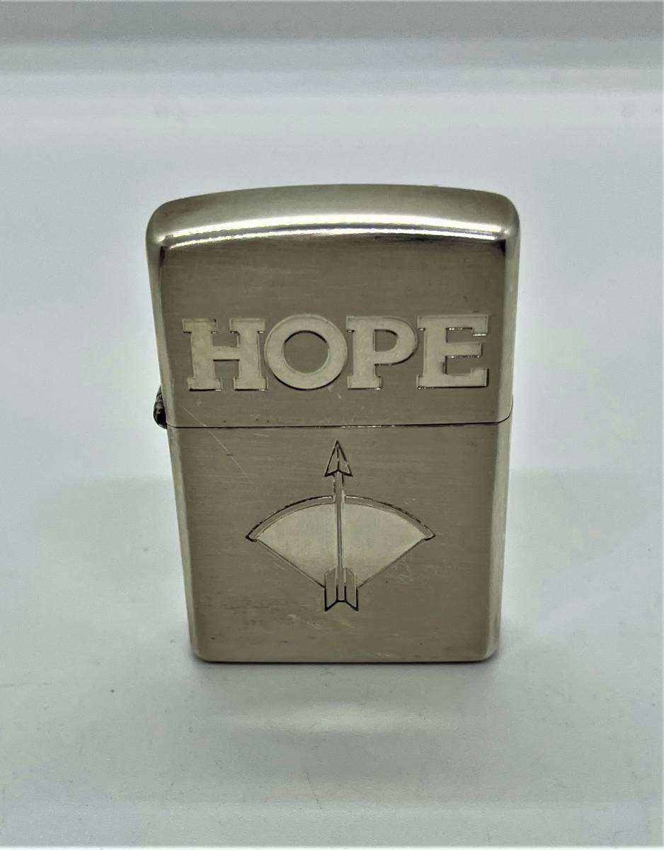 非売品　zippo　ジッポ　ホープ　アメリカ製　シルバー　silver シリアルナンバーHO-No．06515/613_画像1