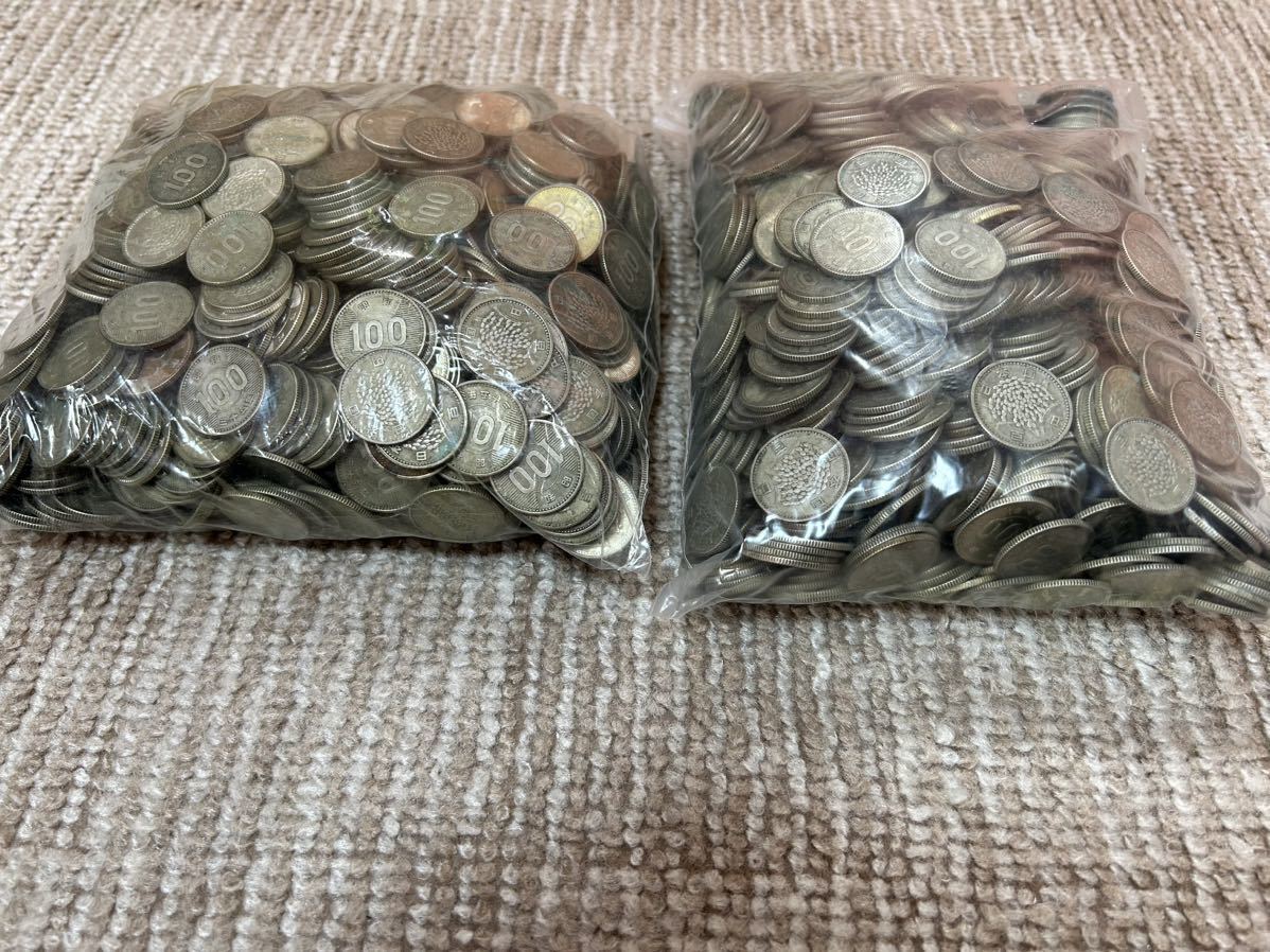 旧100円銀貨 稲穂、鳳凰、東京オリンピック 2000枚 送料無料