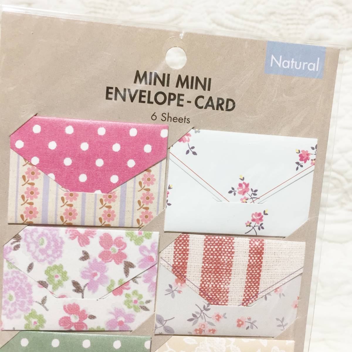 新品　MINI MINI ENVELOPE-CARD　６シート　ミニカード_画像3