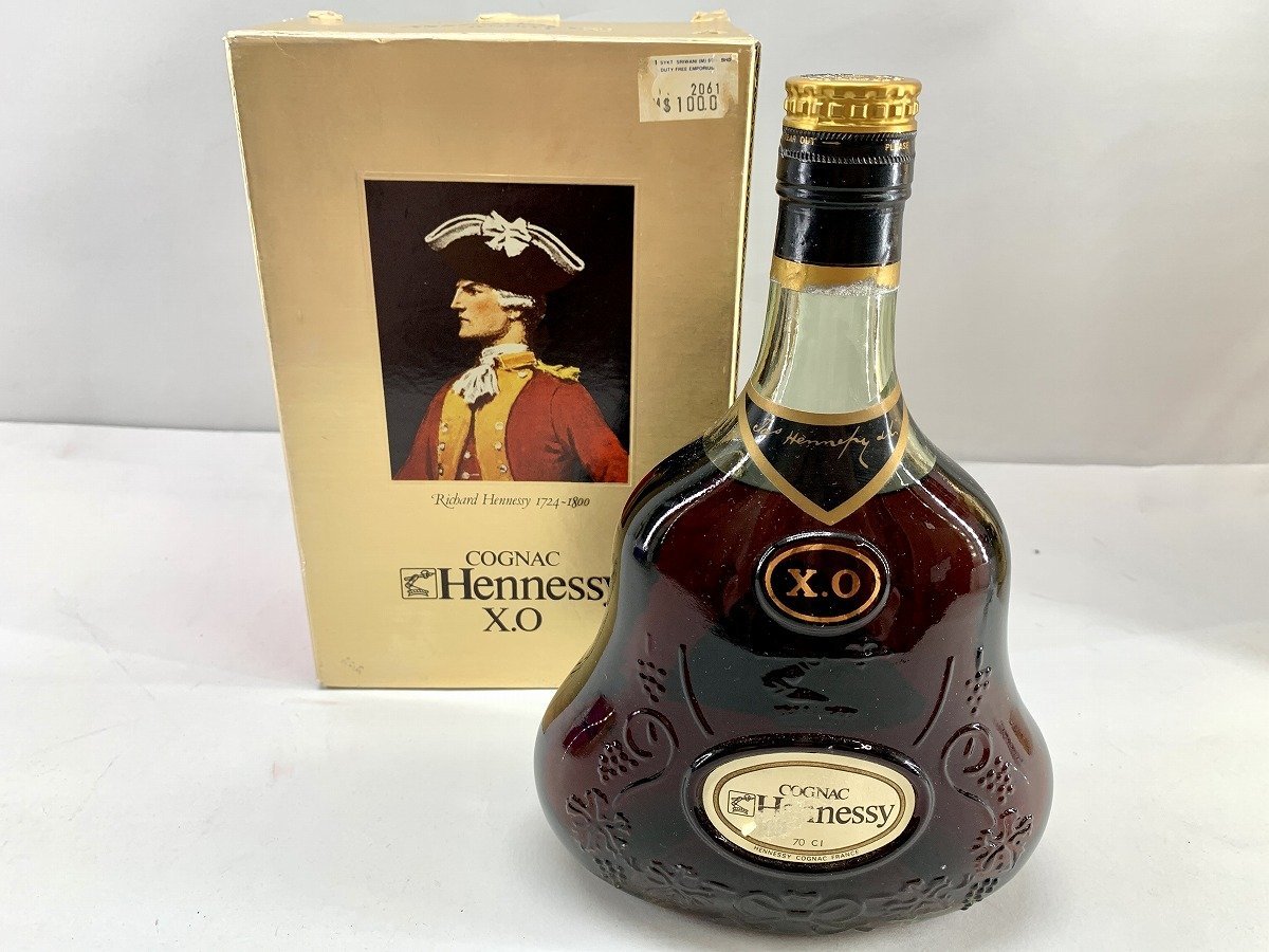 古酒 Hennessy ヘネシーXO 金キャップ グリーンボトル 700ml 40