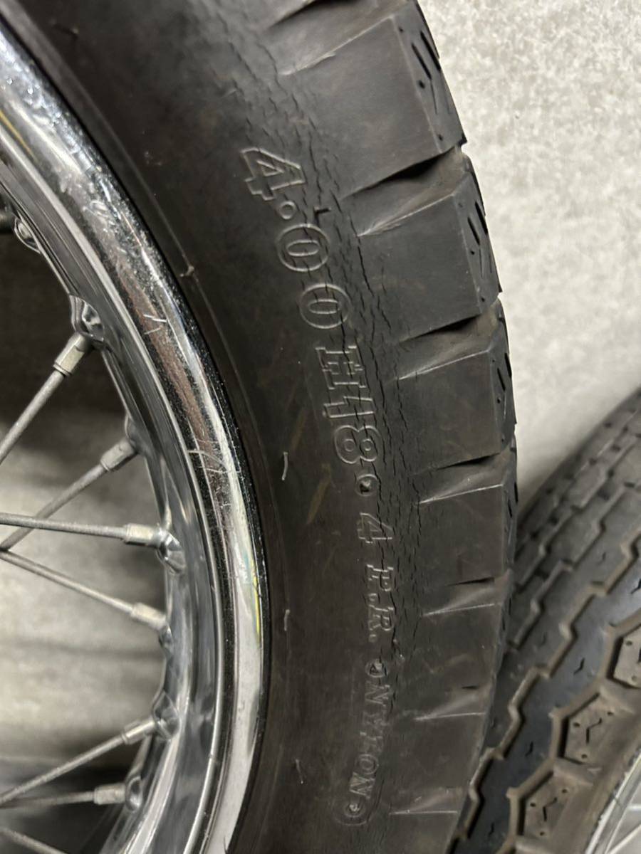送料無料 CB750FOUR スポーク ホイール 2本セット パーツ