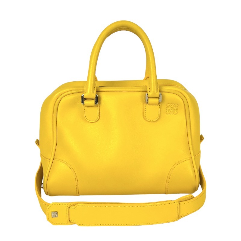 ロエベ LOEWE アマソナ ミニ イエロー ハンドバッグ レディース