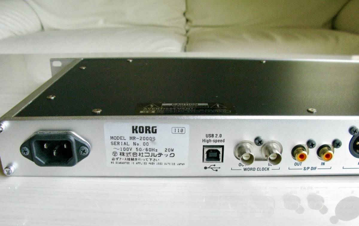 送料無料! KORG MR-2000S DSD 1bit Recorder マスターレコーダー