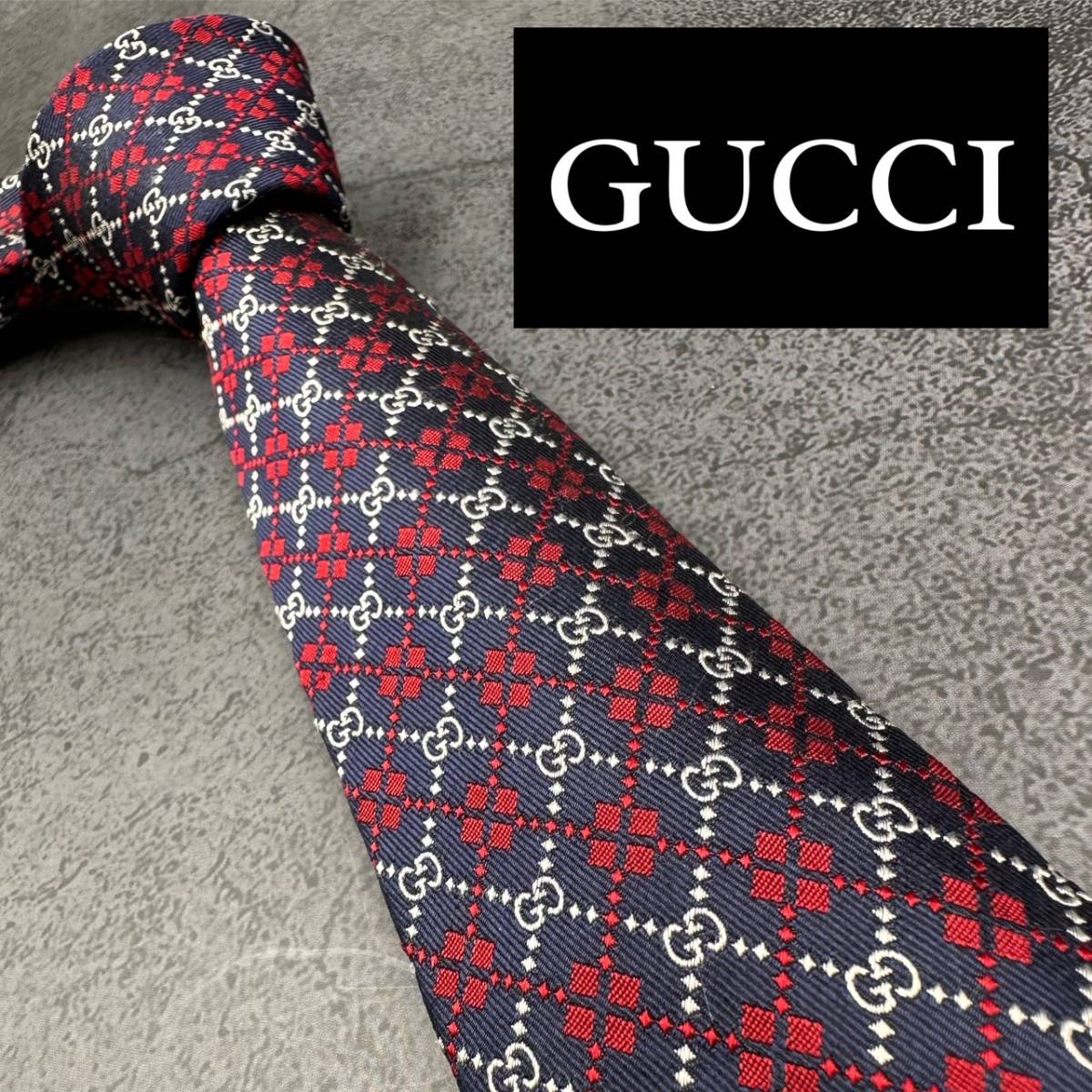 GUCCI グッチ ネクタイ 高級シルク GG柄 高級 - 通販 - gofukuyasan.com