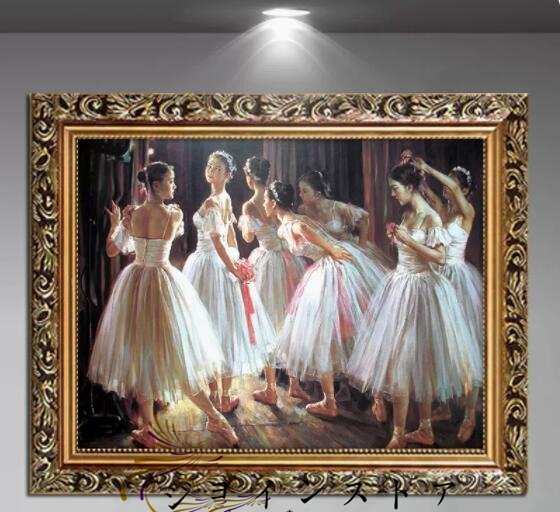 Супер популярный ★ Декоративные картины девушки танцы с масляной живописью балет