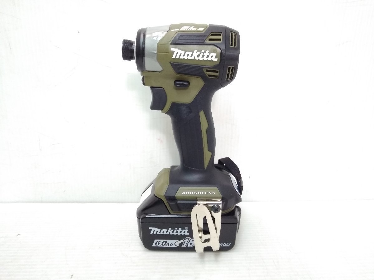 ●【未使用】makita マキタ TD173DRGXO 充電式 インパクトドライバ 18v 6.0Ah 電動工具(5)【20367776】_画像2